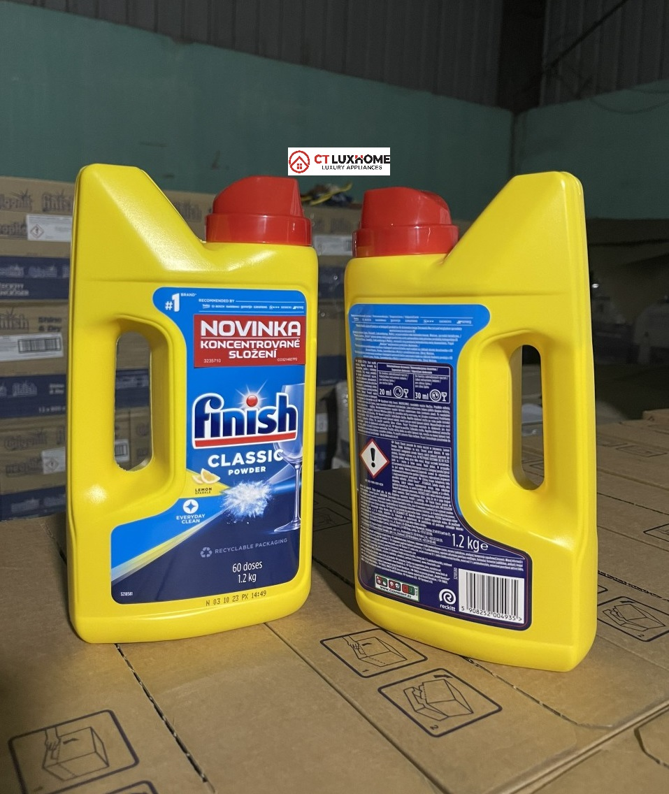 Bột rửa chén bát Finish Classic hương chanh 2.5kg