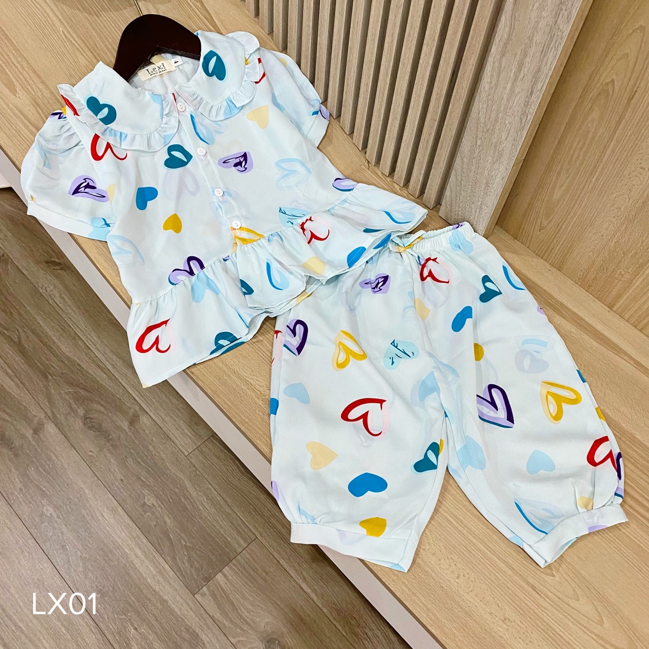 Set lửng trẻ em cute mới chất lụa mango mềm mịn mặc mát - MYNA