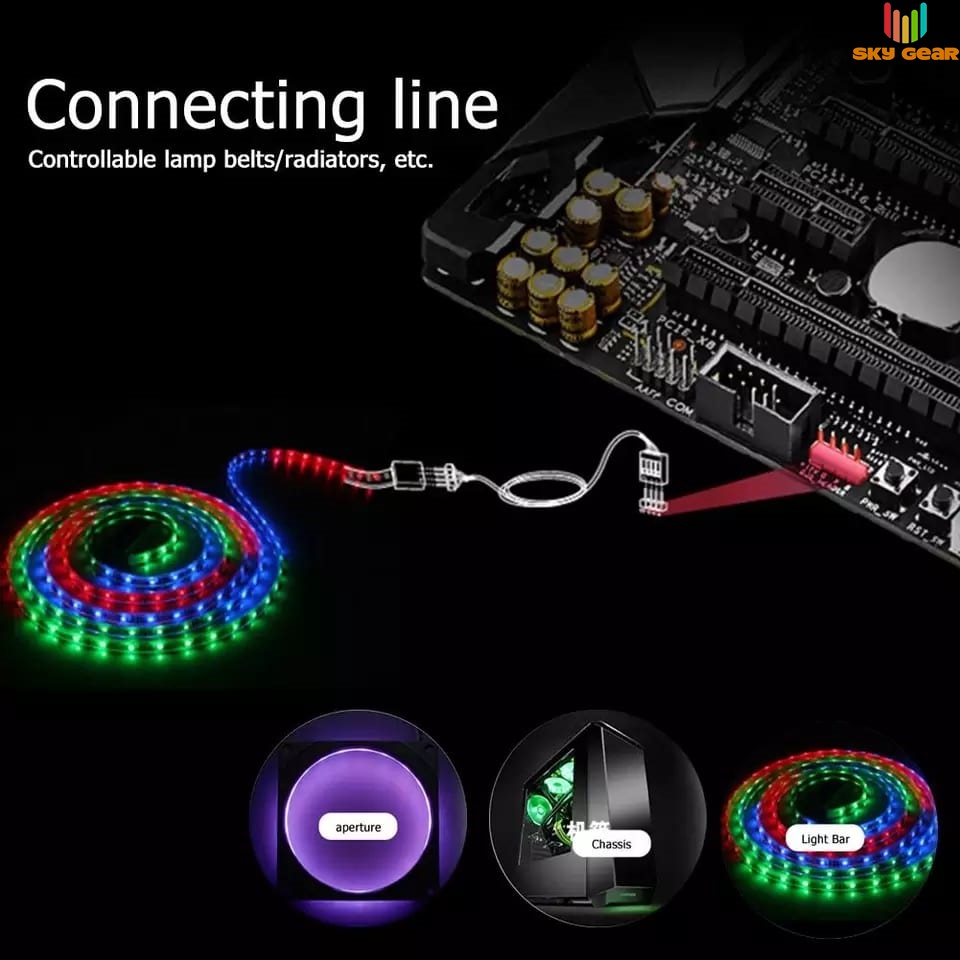 Cáp chuyển đổi LED 12v RGB Phanteks