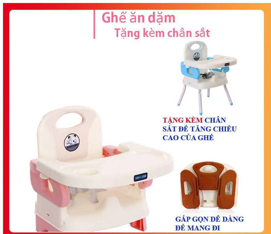 [giá sỉ]  GHẾ ĂN DẶM TRẺ EM - CÓ DÂY THẮT AN TOÀN
