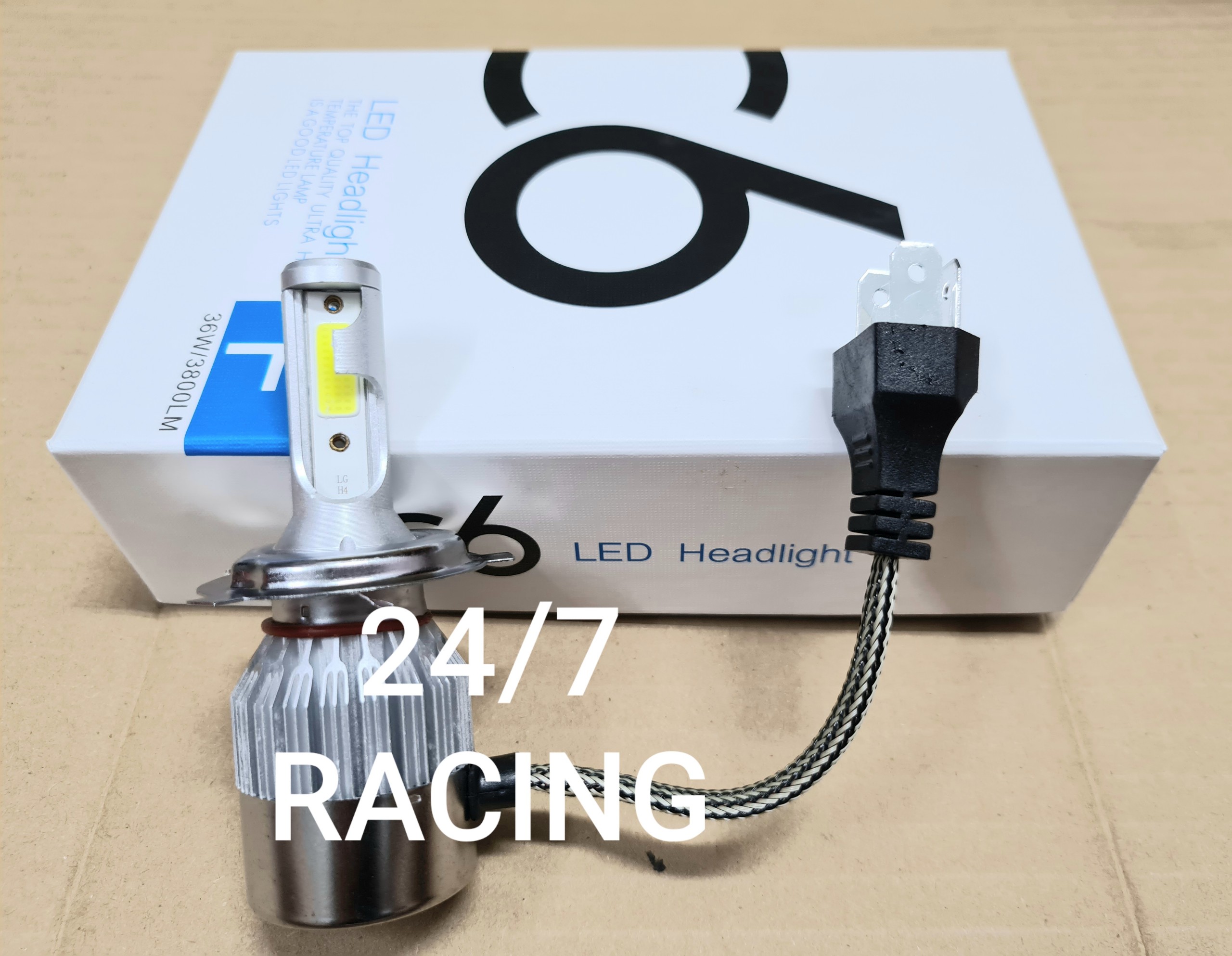 Đèn LED Siêu Sáng C6-H4 36W Lắp Cho ÔTÔ, Xe Máy( 1 cặp)