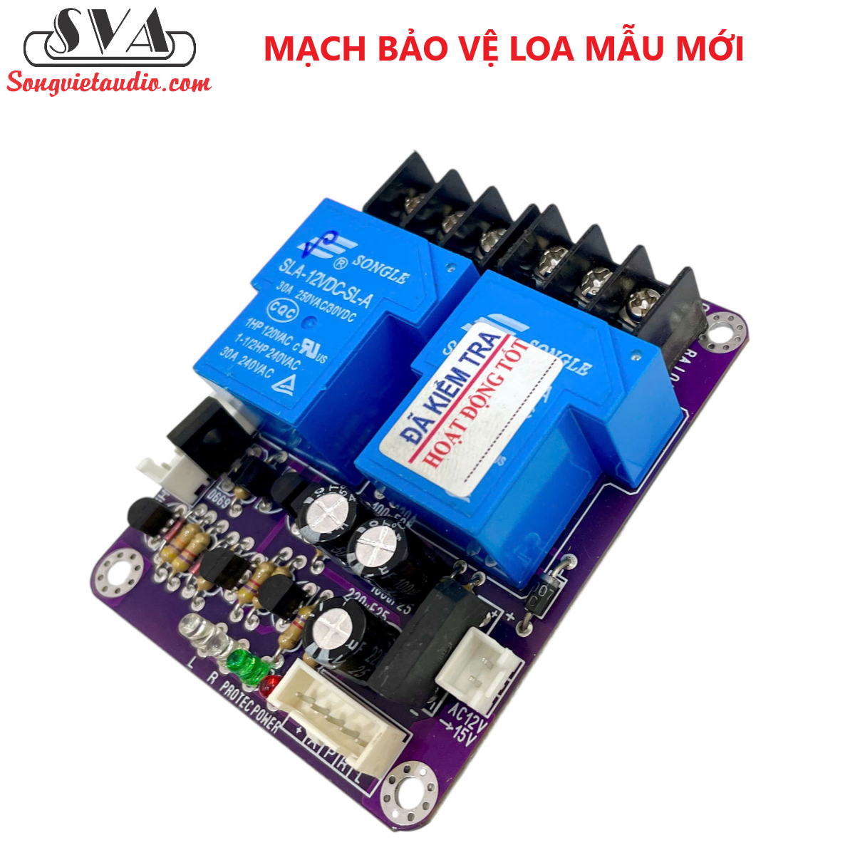 MẠCH BẢO VỆ LOA MẪU MỚI - 1 MẠCH