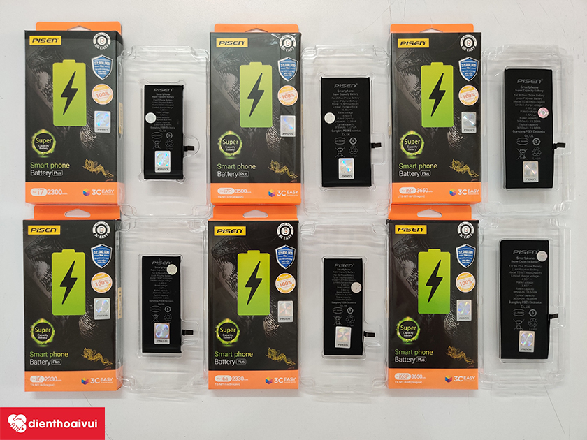 Pin thay thế dung lượng siêu cao cho iphone 6/6s/6 plus/6s plus/iphone 7/7 plus/8/8 plus/iphone x/xs max/iphone xs/iphone 11/11 pro/11 pro max/12/12 pro/12 pro max/iphone 13
