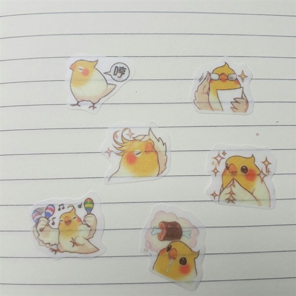 [HCM]Bộ 32 Sticker Hình Dán Mini Con Gà
