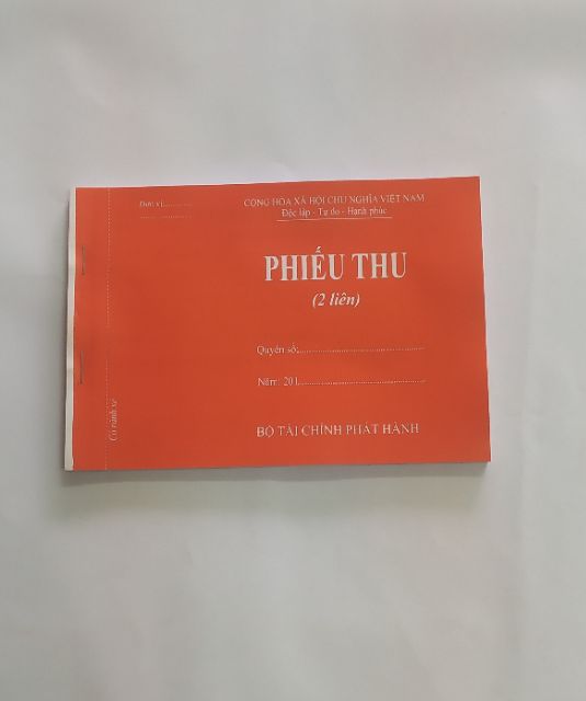 Combo 10 quyển phiếu thu 2 liên A5