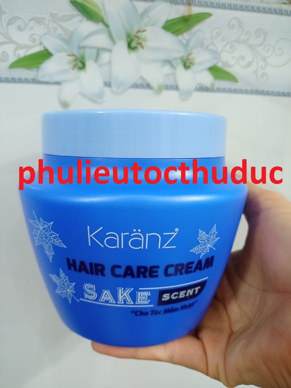 Dầu hấp tóc Karanz Sa_ke xanh dương thể tích 1000ml