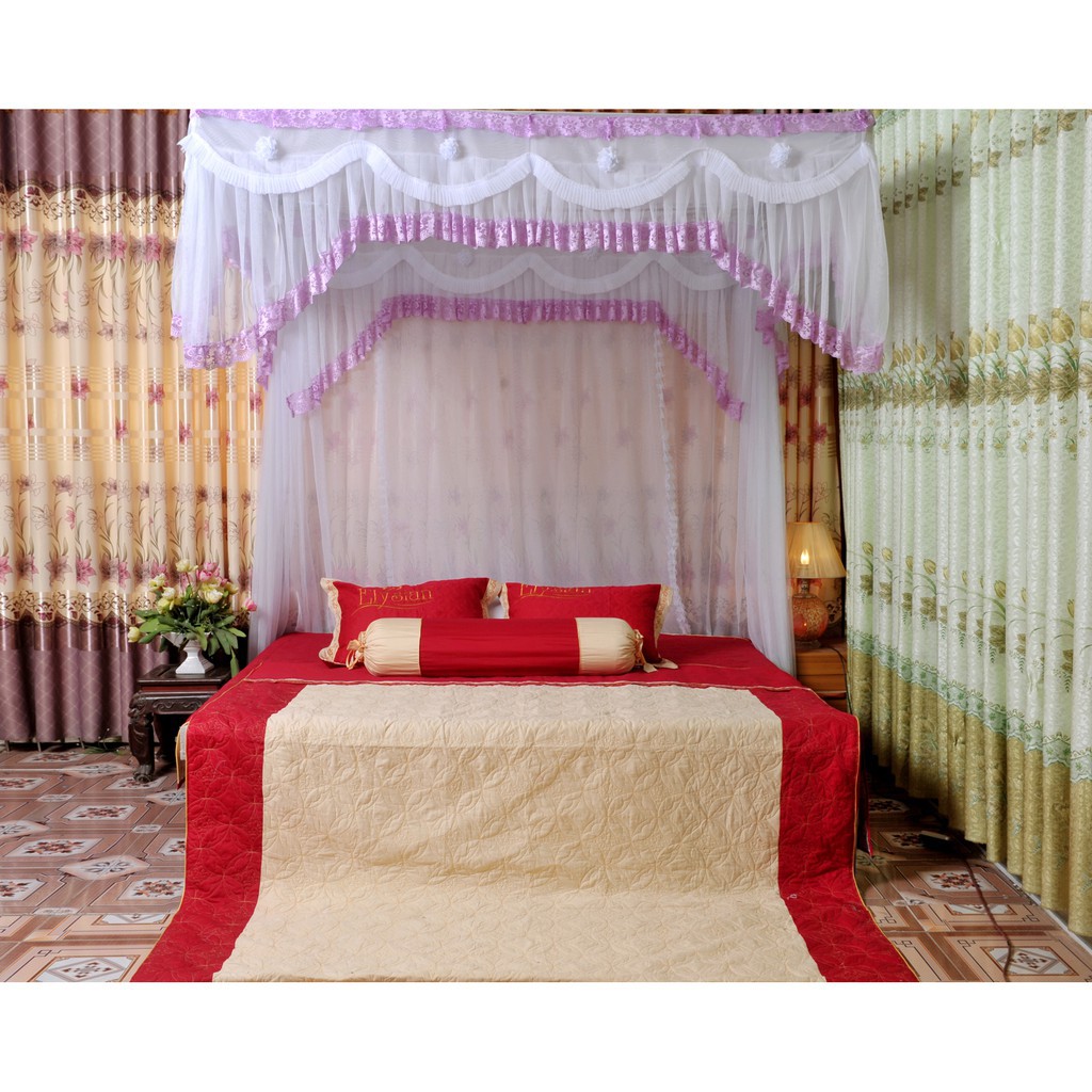 màn khung cung đình tuyn lạnh cao cấp( kèm cả khung)