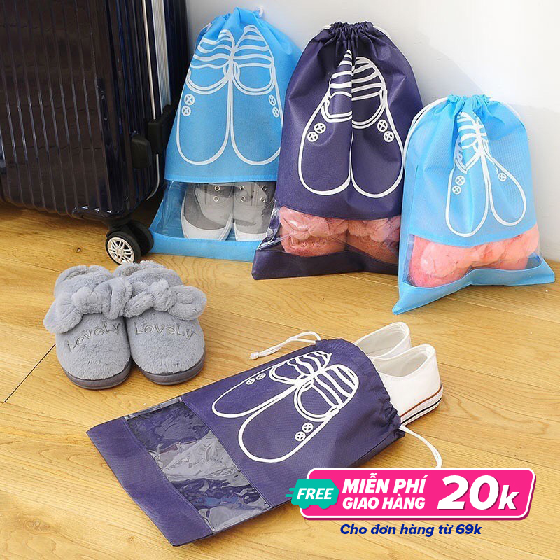 Túi Đựng Giày Chống Bẩn Đi Du Lịch Tiện Lợi Size Lớn DUMI SHOP