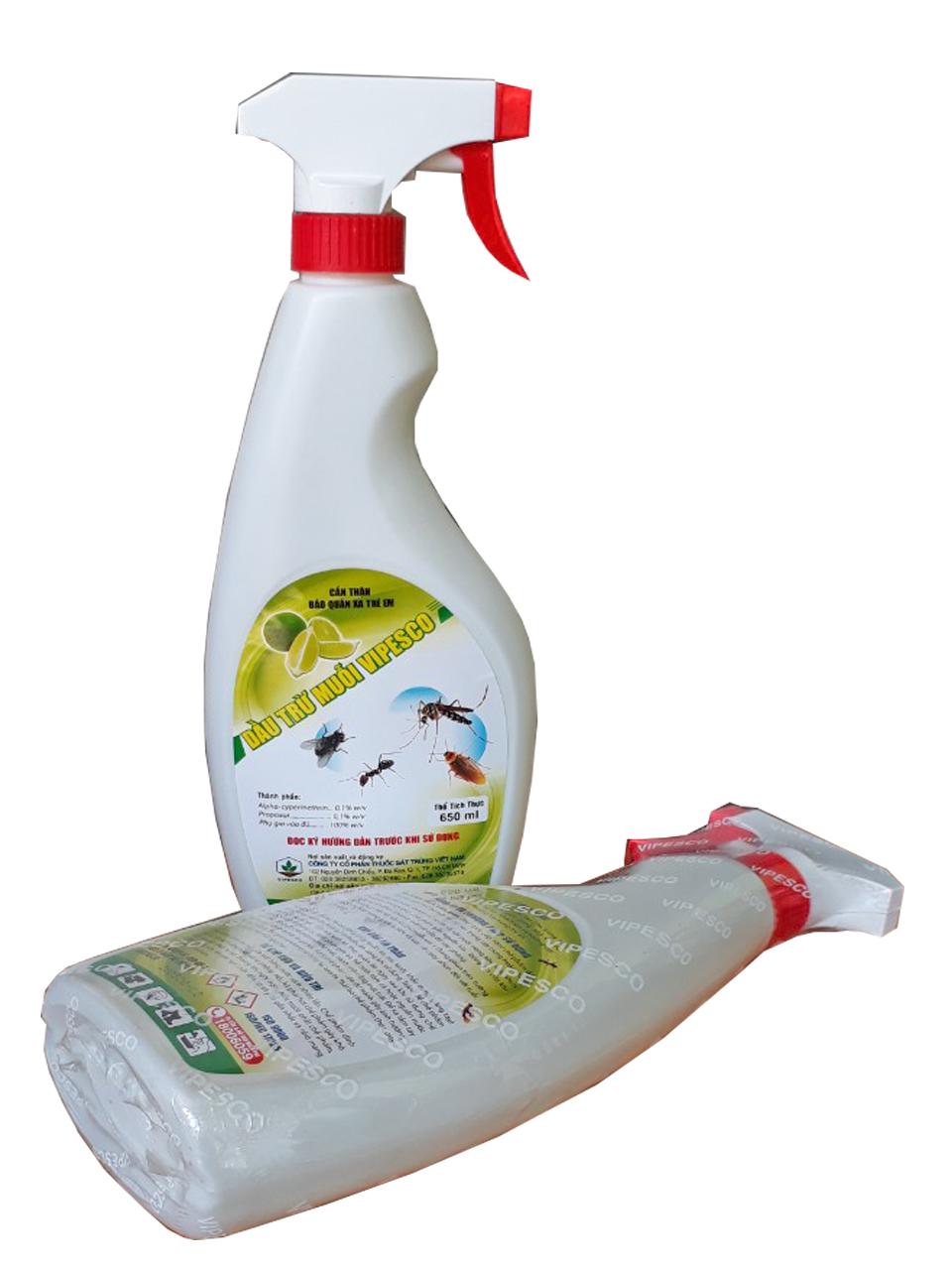 Dầu trừ muỗi Vipesco (650ml) dạng xịt tiện lợi