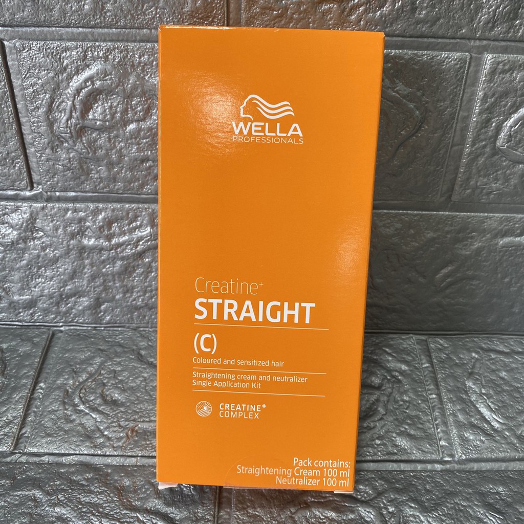 Bộ thuốc duỗi tóc Wella Creatine Straight 100ml x2 ( mới)