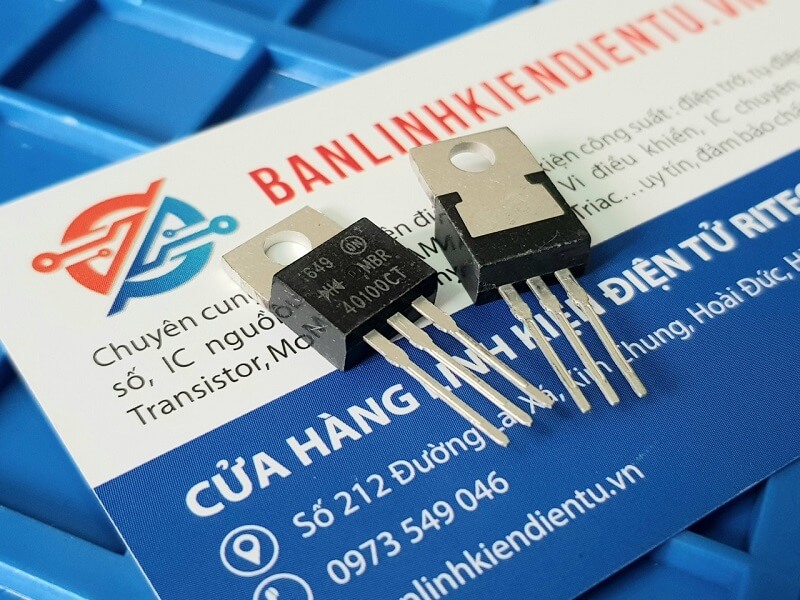 Diode schottky mbr40100, 40100c to-220 40a 100v