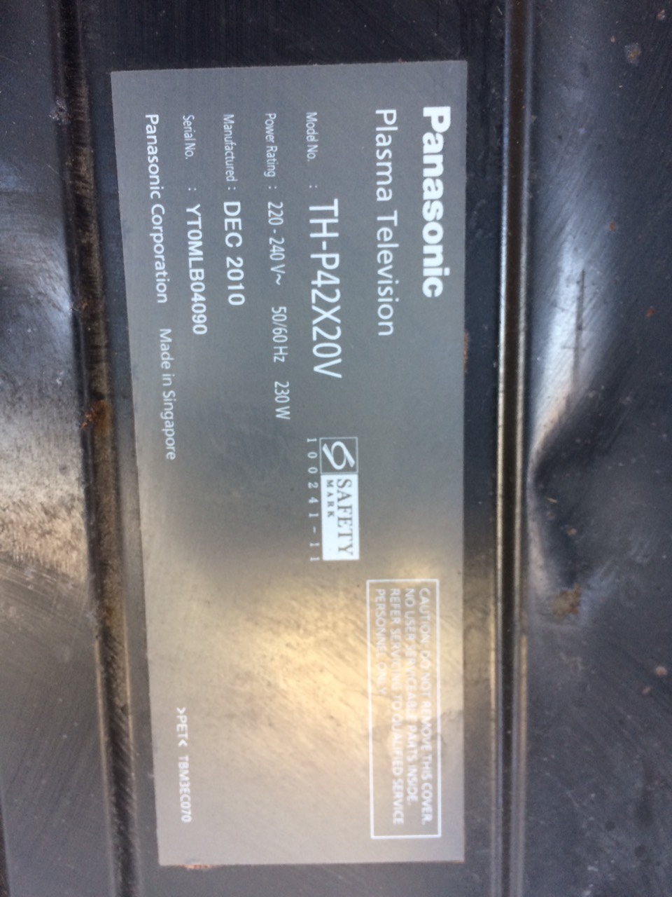 BO CAO ÁP LỚN TIVI PANASONIC 42X20V (SP657 D9)