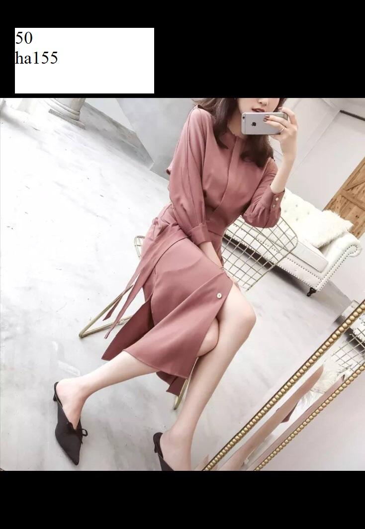 ha155- Đầm sơ mi cao cấp