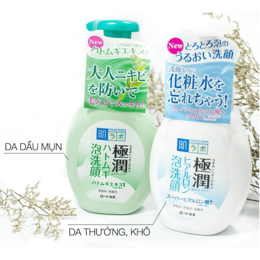 Sữa rửa mặt HADA LABO tạo bọt (Hadalabo Rohto) Nhật Bản
