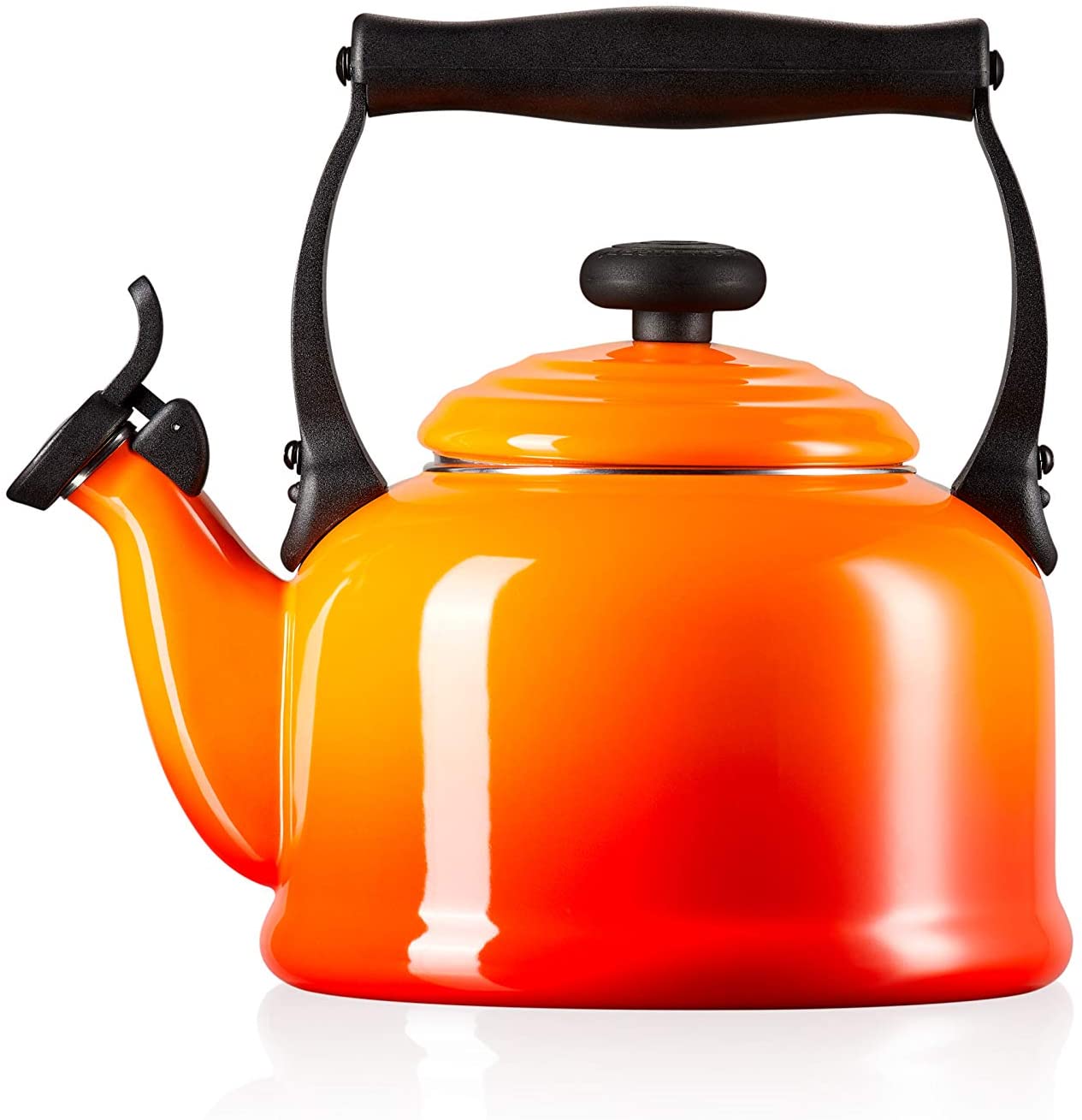 Ấm đun nước trên bếp từ le creuset 2,1l màu cam