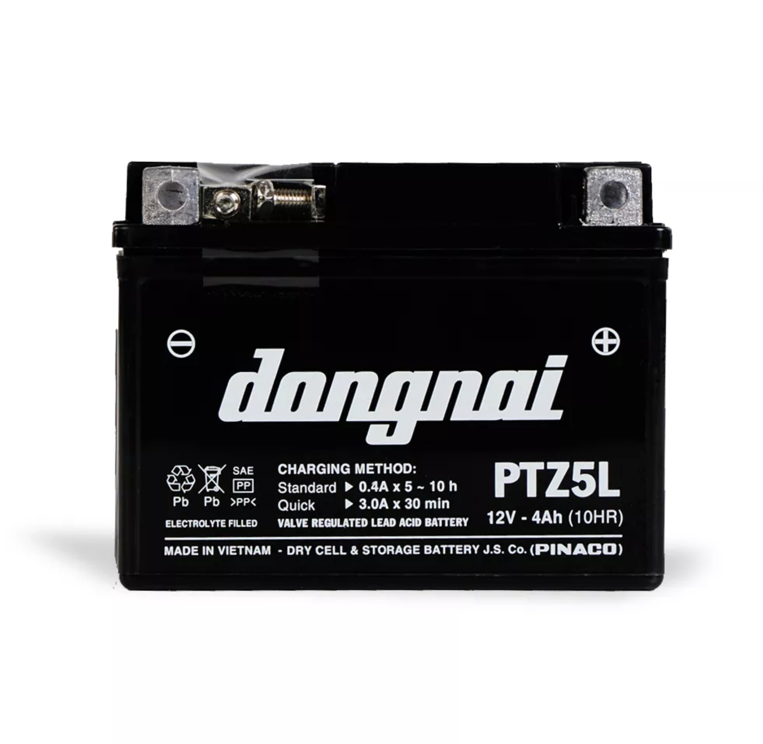 PTZ5L ẮC QUY XE MÁY  KHÔ ĐỒNG NAI (12V-4AH)