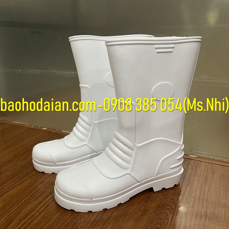 Ủng xốp màu trắng nhựa EVA siêu nhẹ E014