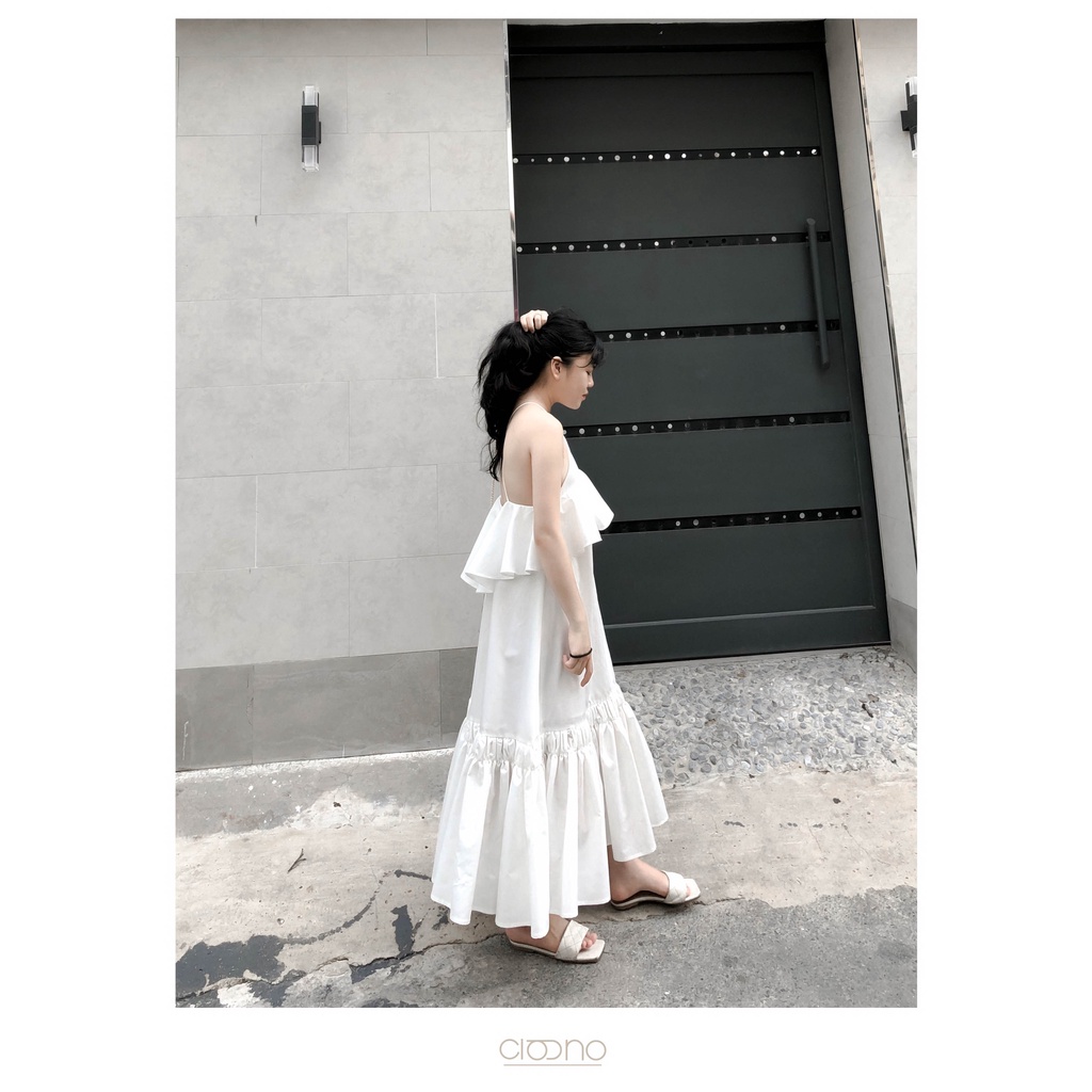 CIGNO-đầm yếm cổ bèo hở lưng NANA