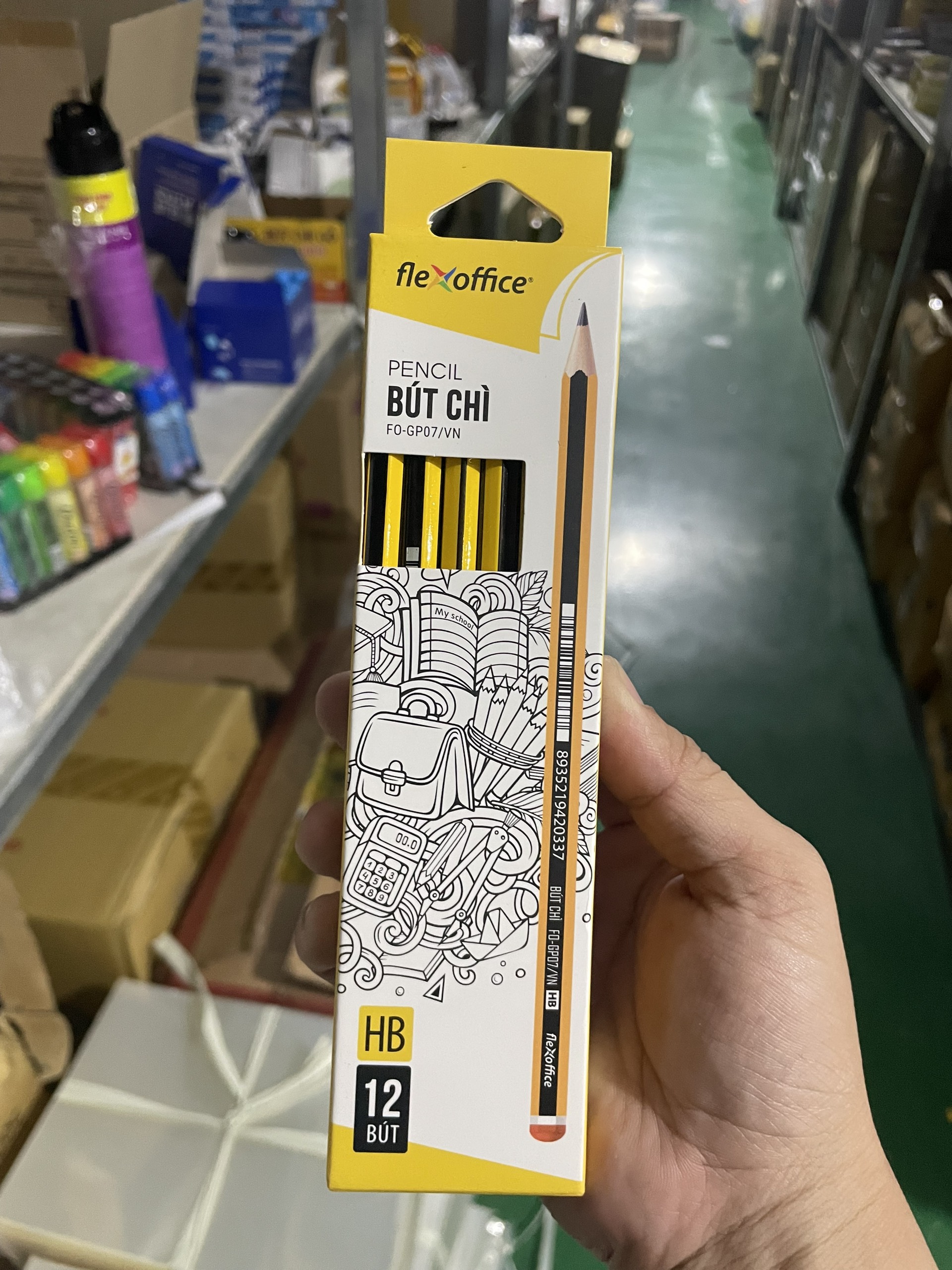 Bút chì gỗ hb flexoffice fo-gp07/vn