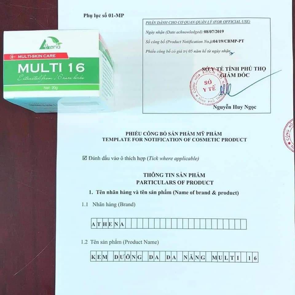 Kem multi 16 phòng ngừa và giảm rạn da (hũ 30g) tặng 2 chỉ nha khoa
