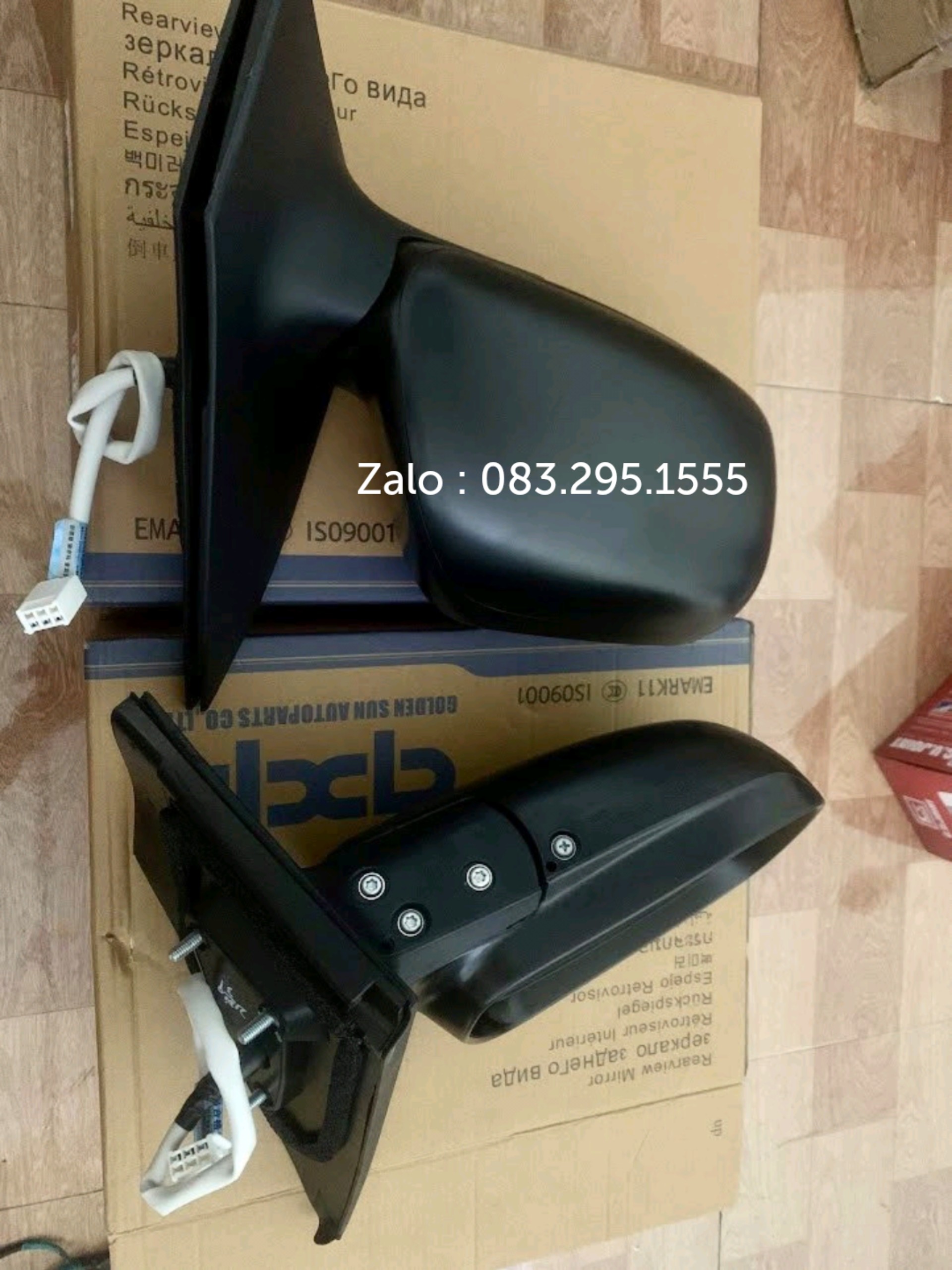 Gương Vios đời 02 - 07 ( 3 giắc điện , chỉnh mặt )