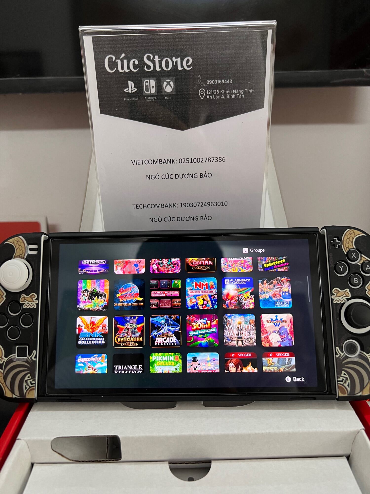 Máy chơi game Nintendo Switch Oled Hack Mod Chip