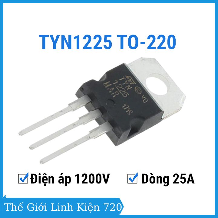 Tyn1225 to-220 1200v-25a thyristor điều khiển điện áp, dòng điện