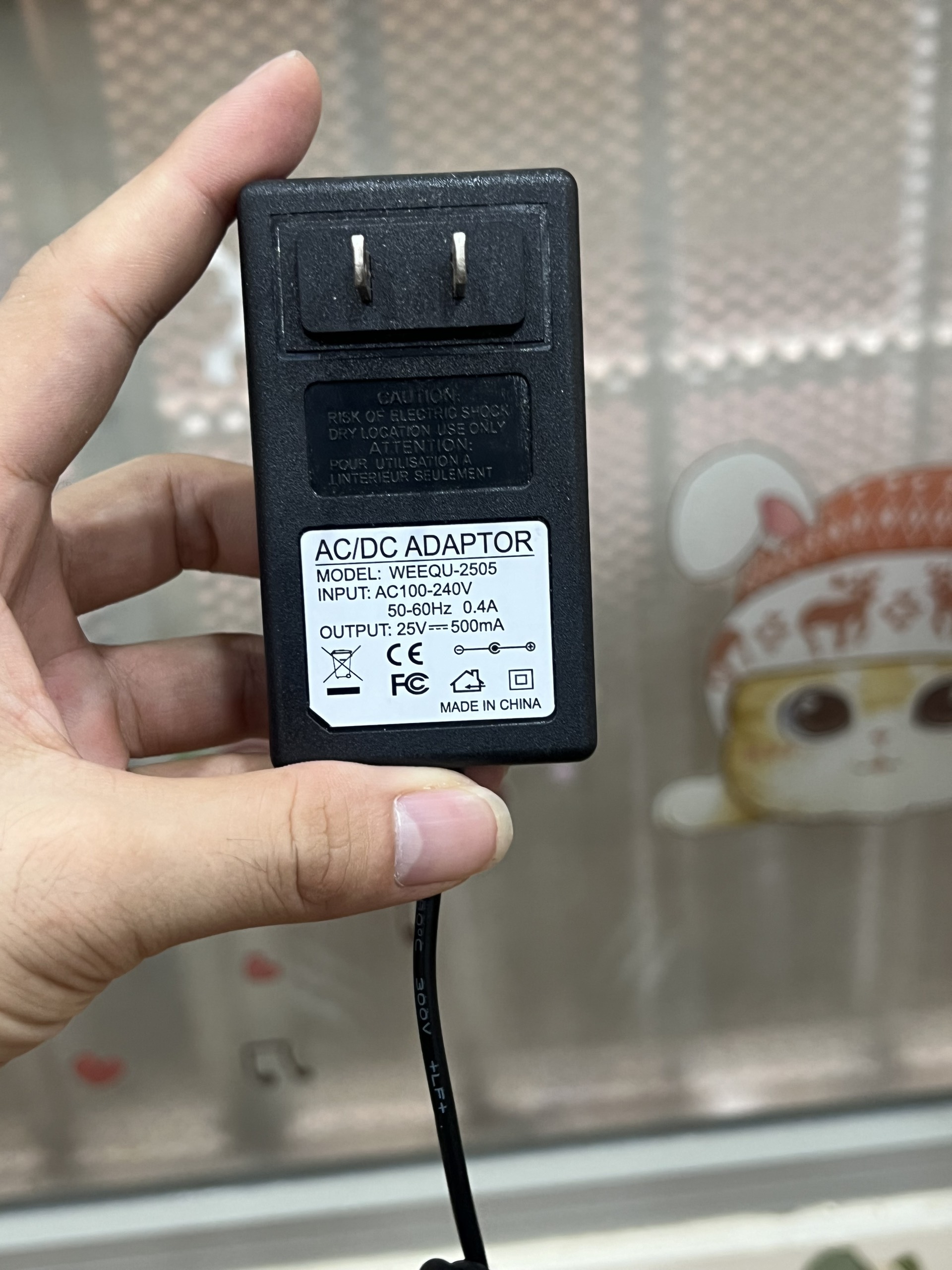 25v 500ma adapter nguồn bảo hành 12 tháng 1 đổi 1