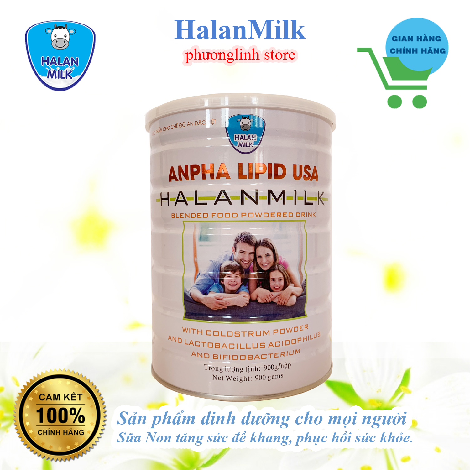 ANPHA LIPID USA HALANMILK 900GR