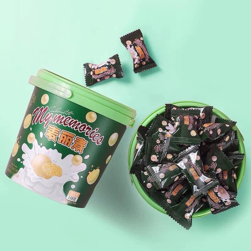 Kẹo socola các vị xô 168gr