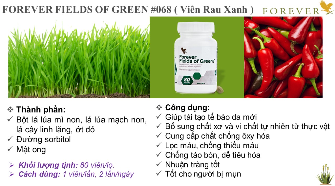 Viên Rau Xanh Forever Fields of Green