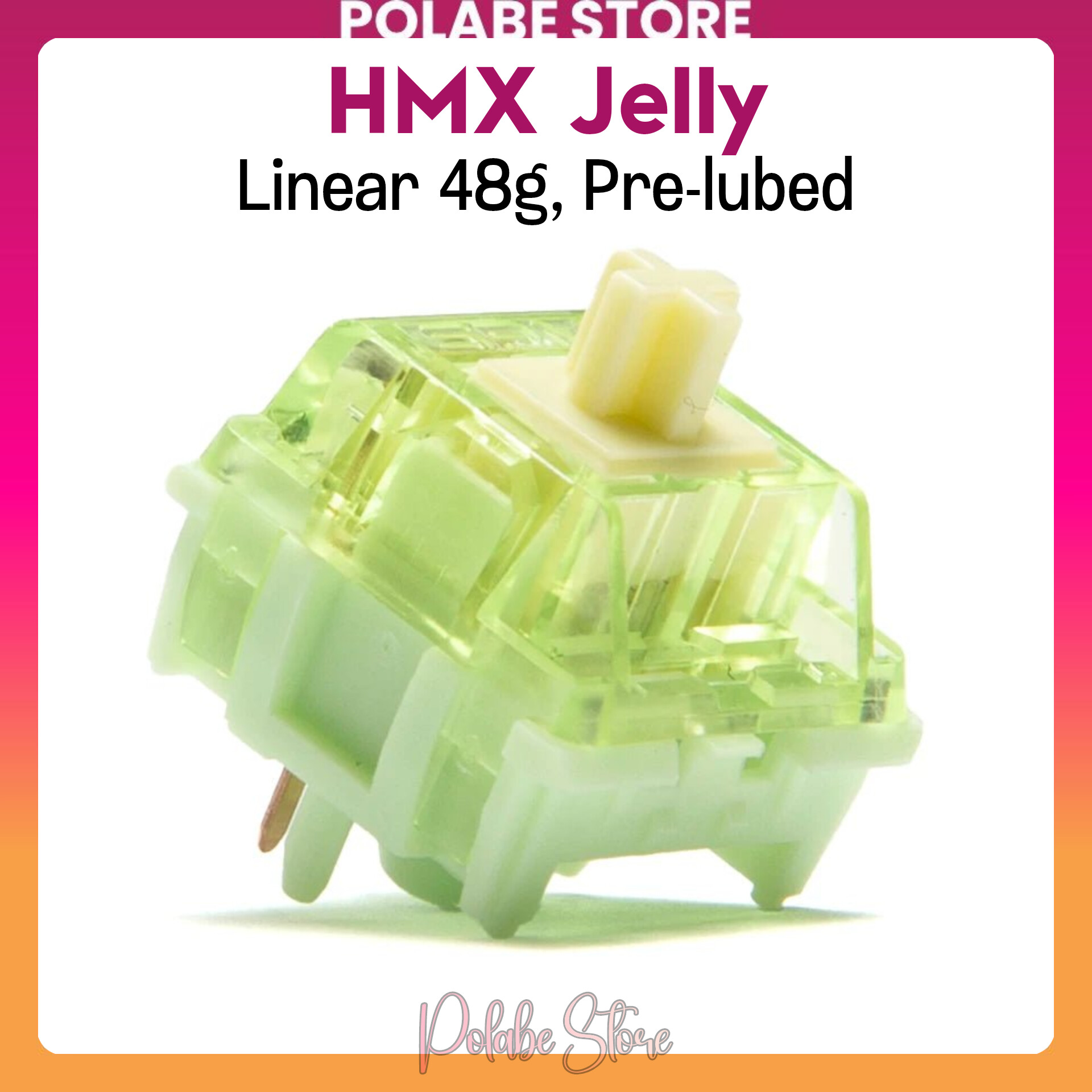 HMX Jelly Linear switch Polabe Store bàn phím cơ switch Pre-lubed switch HMX âm creamy