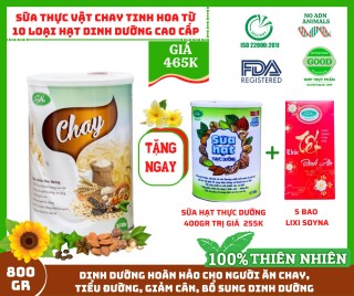 Freeship- quà 255K- sữa Thuần chay 800g và sữa hạt thực dưỡng Soyna 400g thumbnail