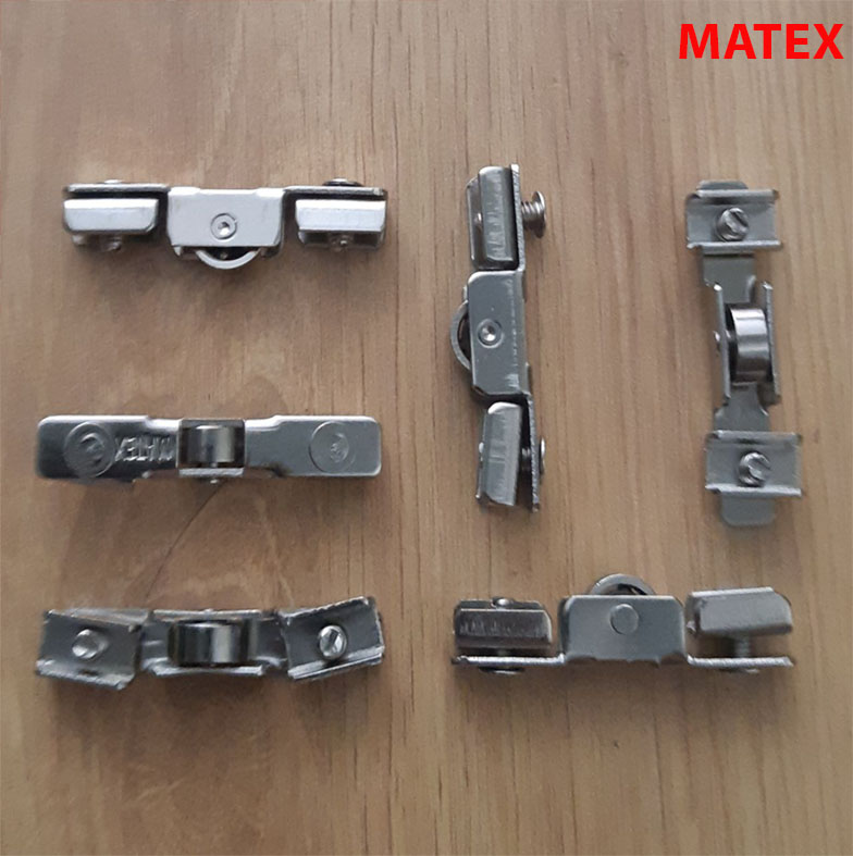 10 Bánh xe Matex lùa cữa kính 5mm đơn,đôi