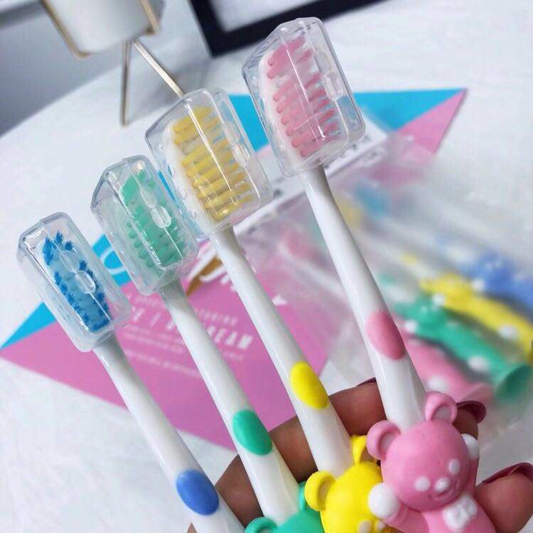 Set 4 Bàn Chải Gấu Xuất Nhật Cho Bé
