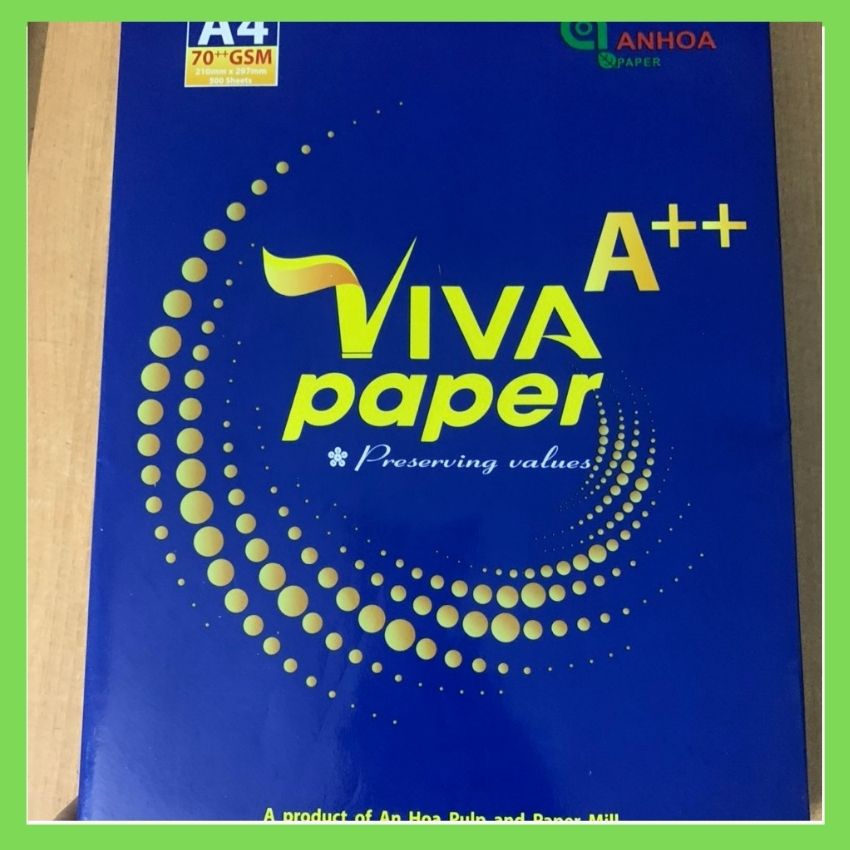 Giấy a4/ giấy a4 viva paper, định lượng 50 gsm, số lượng 500 tờ trong 1 ram giấy