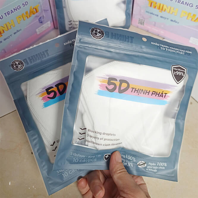 [Xả Kho]Thùng 300 chiếc khẩu trang 5d Thịnh Phát 3 lớp kháng khuẩn