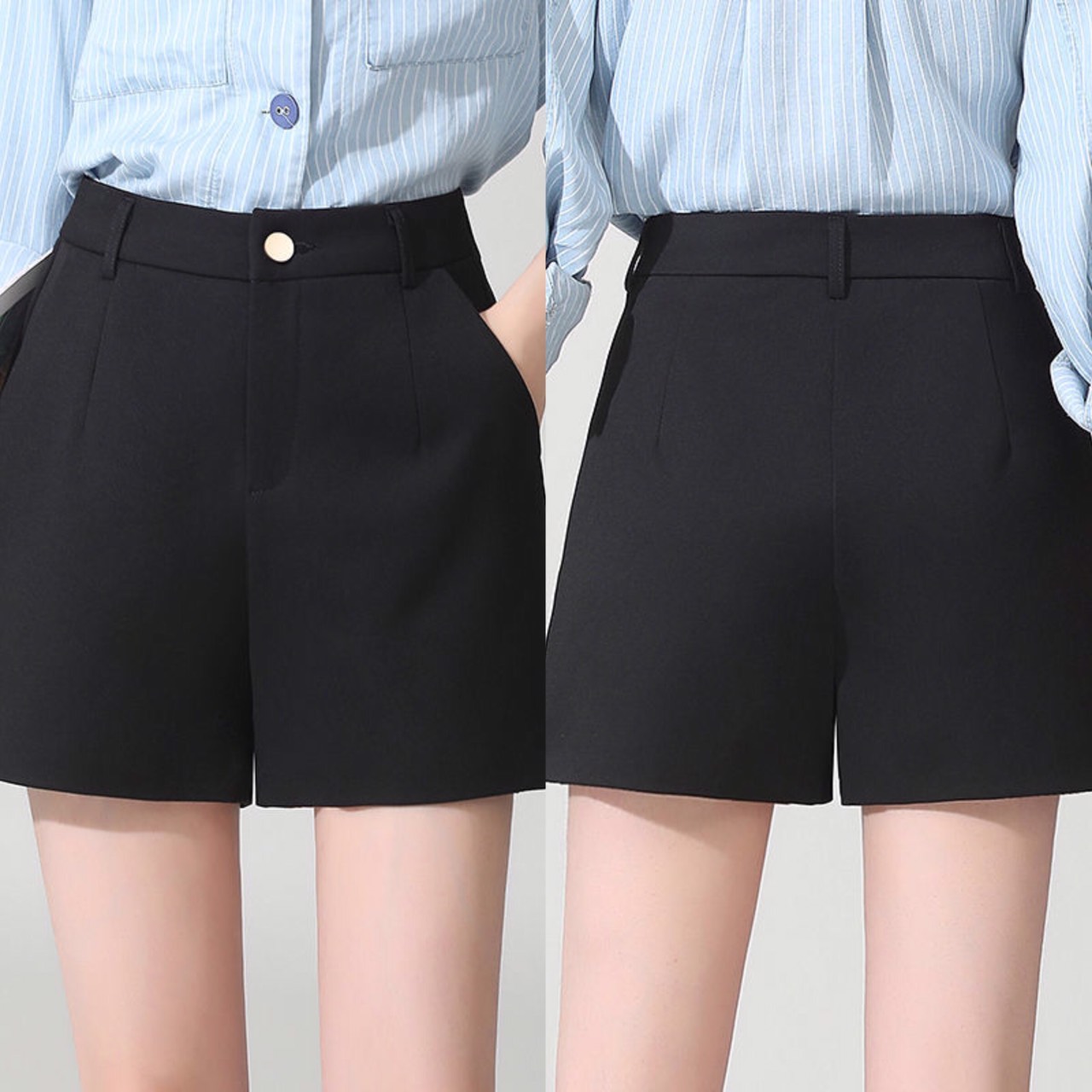 Quần short nữ đen thời trang cao cấp
