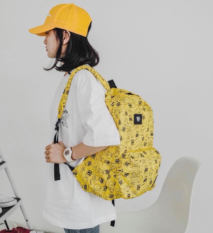 Vans Peanuts Snoopy Old Skool Yellow Backpack