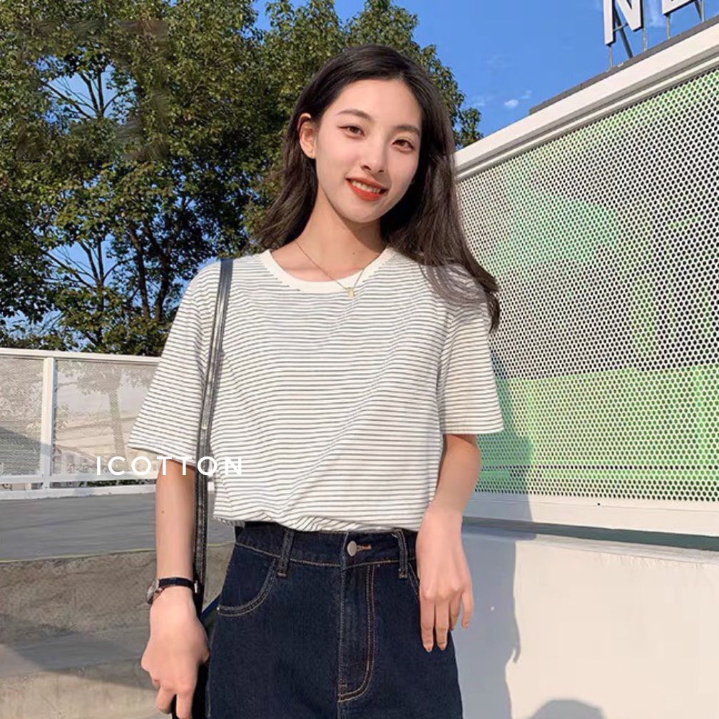 Áo thun nữ kẻ sọc thời trang Style hàn