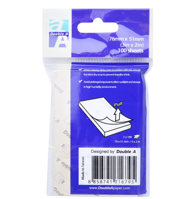 Giấy note Double A 3x2
