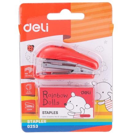 Dập ghim mini số 10 Deli tặng lõi ghim E0253