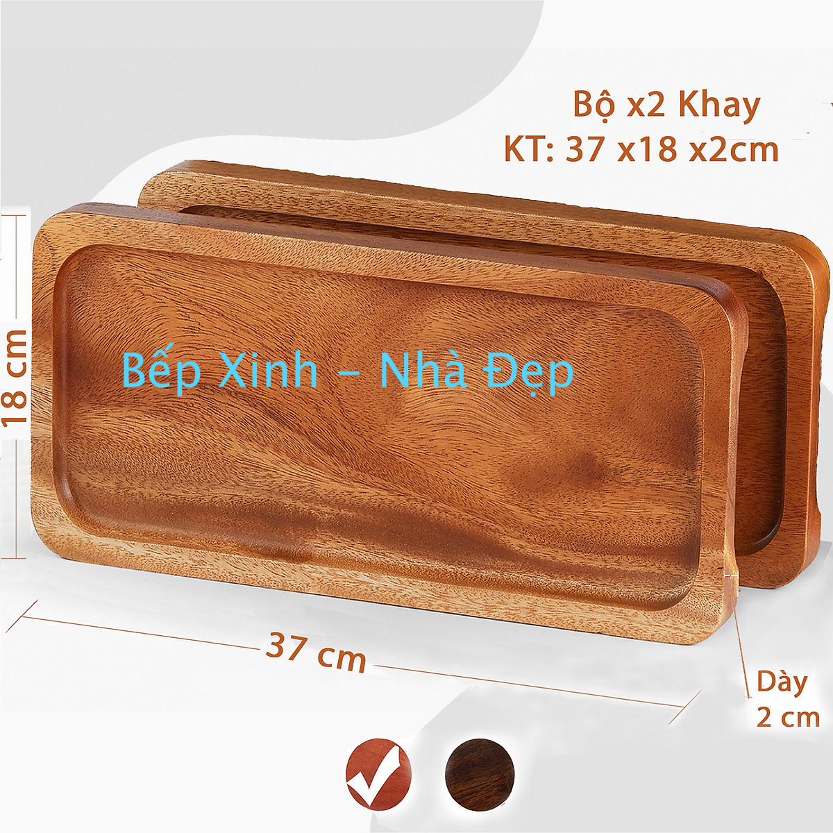 KHAY GỖ (nguyên khối) DÙNG ĐỰNG THỰC PHẨM, TRANG TRÍ ĐỒ ĂN