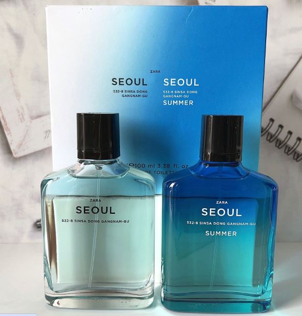 SET NƯỚC HOA NAM ZARA SEOUL VÀ SEOUL SUMMER 100ML X 2  - M1