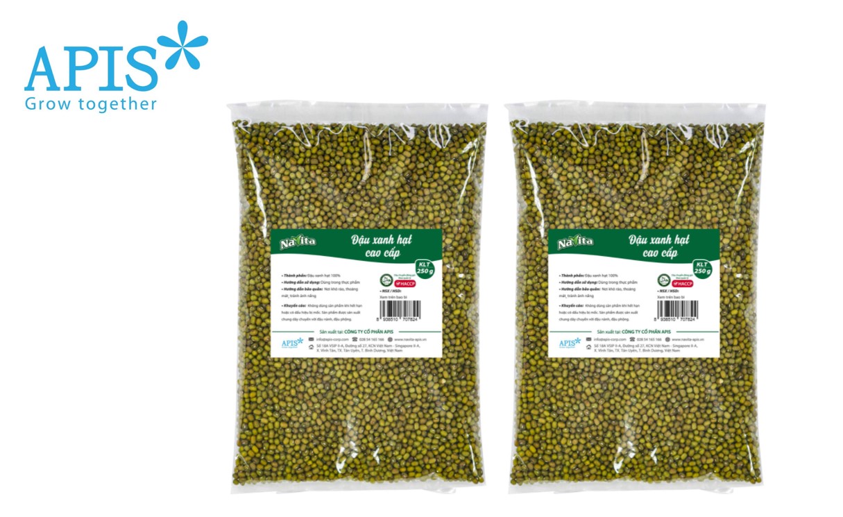 Combo 2 Gói 250g Naita - Đậu Xanh Hạt Cao Cấp