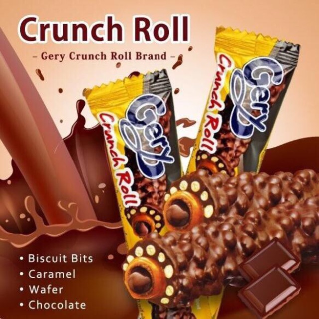 (Hcm) Bánh Quy Cuộn Socola Gery Roll