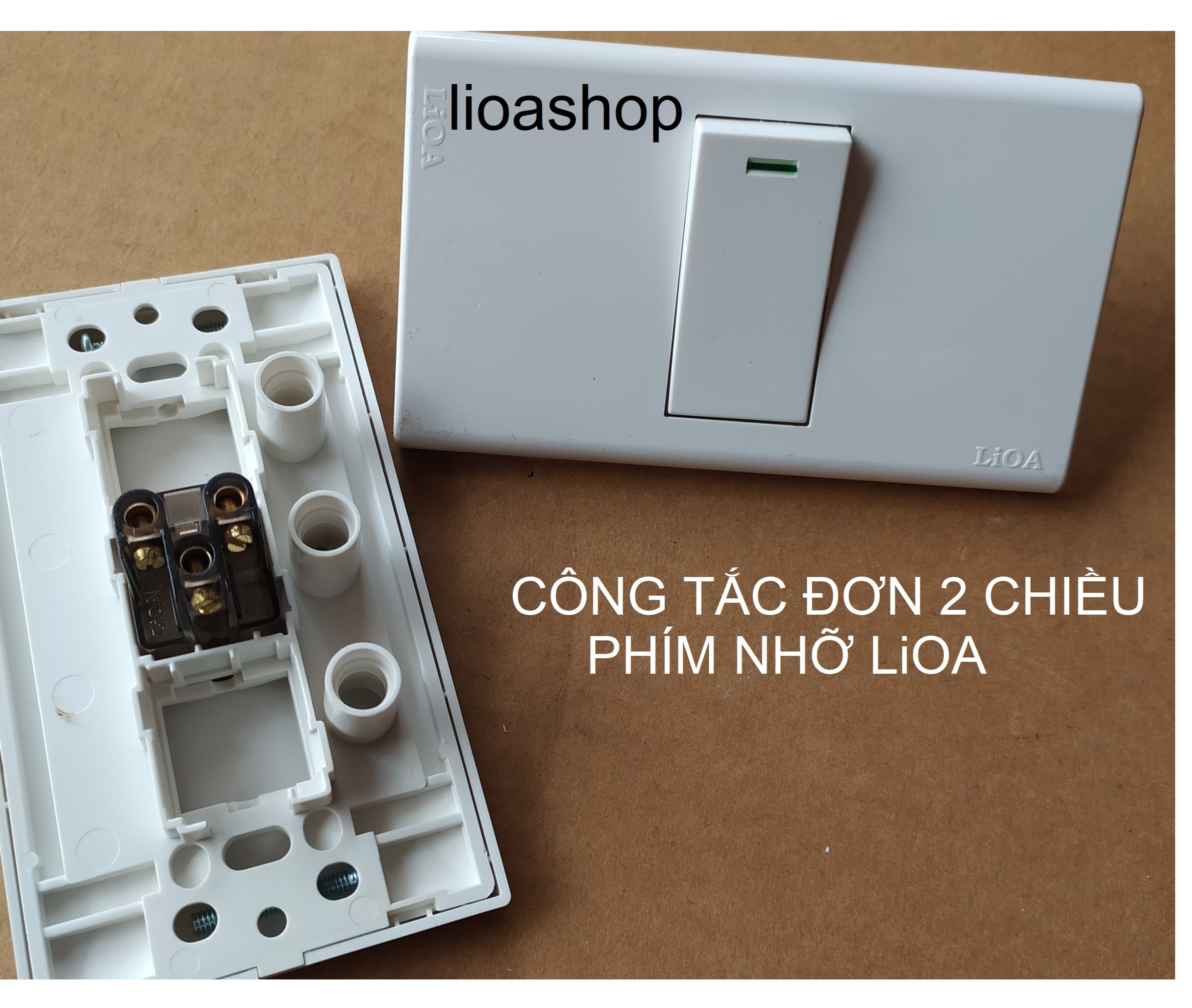 CÔNG TẮC ĐƠN 1 CHIỀU VÀ 2 CHIỀU LiOA PHÍM NHỠ.