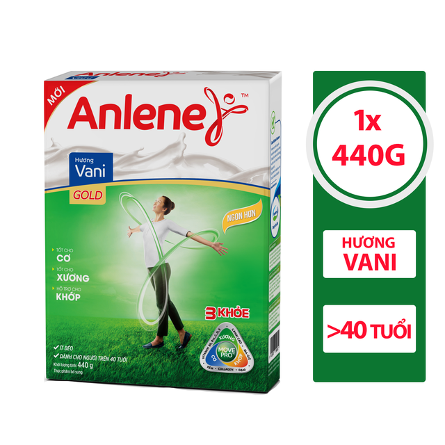 Sữa Bột Anlene Gold Vani/Socola 440g - Hộp