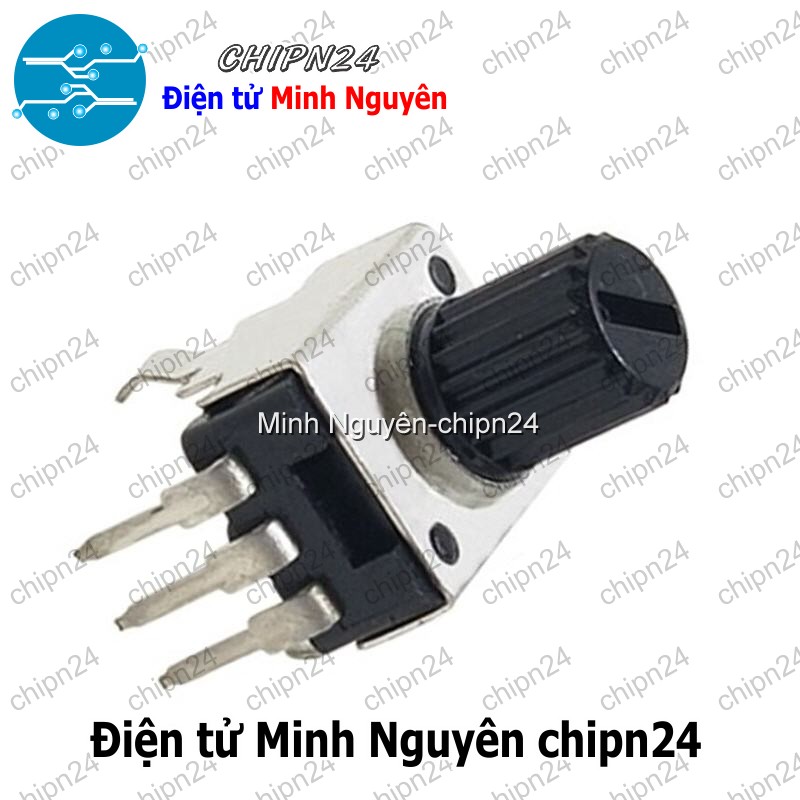[4 con] (F170) Biến trở RV09 Dọc Trục Ngắn (1K/2K/5K/10K/20K/50K/100K RV0931 Trục 7.5MM) - [Chọn Loại] - HHH.00490