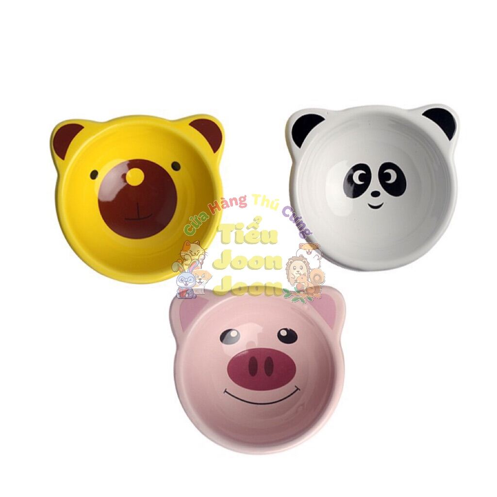 Chén ăn sứ hình thú cưng cho Hamster 🐹